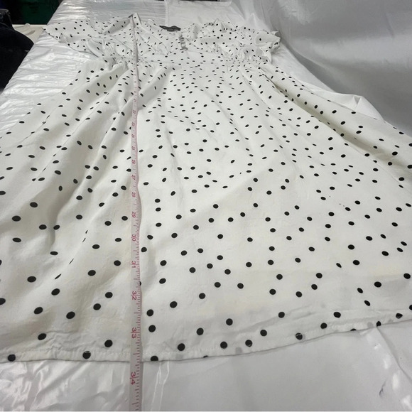 Impress white polka dotted dresssize large - Picture 9 of 14